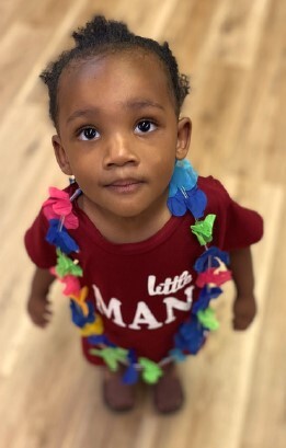 A child at the Family Fun Day Event.