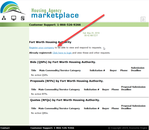 Marketplace registration on how to create an account.